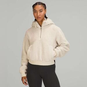 Lululemon Textured Fleece 1/2 Zip Hoodie